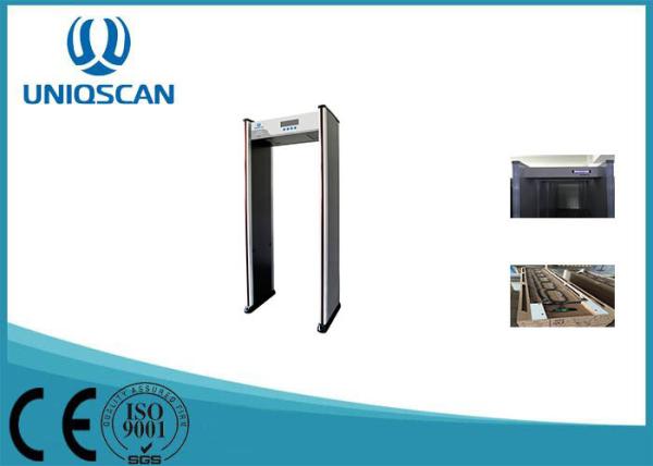 Walk Through Metal Detector 12 Zones , Multi Zone Metal Detector For CCTV Security System
