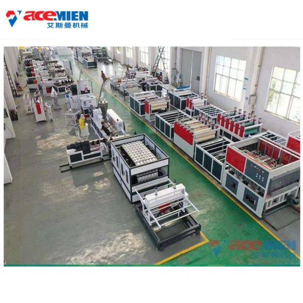 3MM PVC ASA Plastic 75kw Corrugated Roof Sheet Making Machine