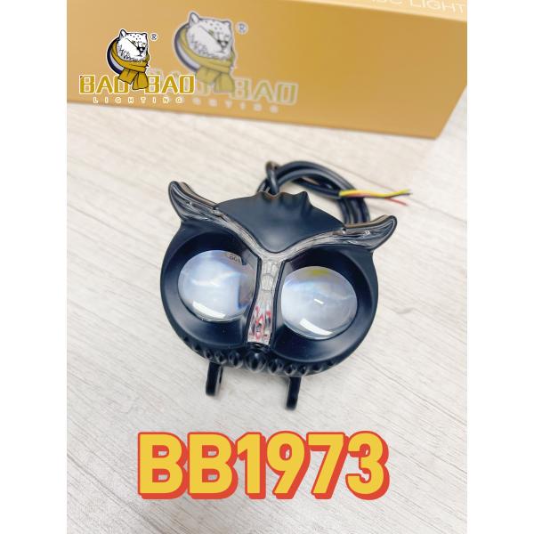 Owl Shape Aluminum White Yellow Dual Color Motorbike LED Fog Light