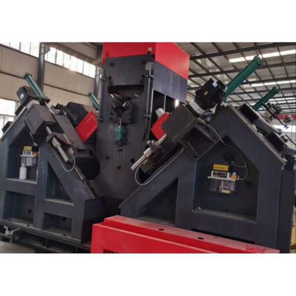 100×100×10~250×250×32mm Angle Size CNC Steel Table Drilling Marking Machine 40mm Max Drilling