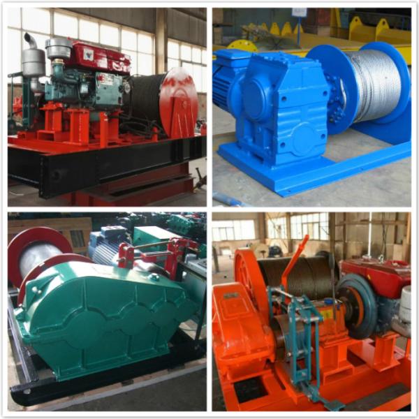 Single drum slow speed wire rope electric winch manufacturer in China