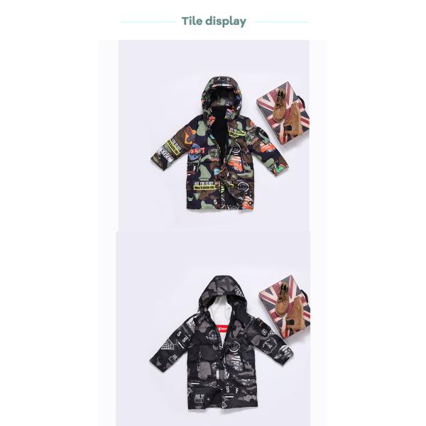 Bilemi Windproof Trench Frozen Warm Fashion Outdoor Boys Down Jacket Kids Winter Clothes
