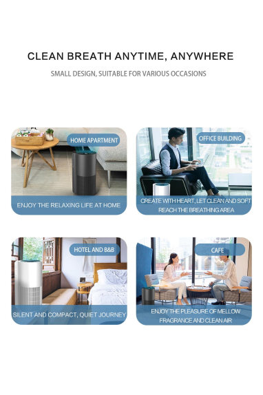 удаление формальдегида очистителя 350m3/h воздуха дома HEPA 58dB 110V