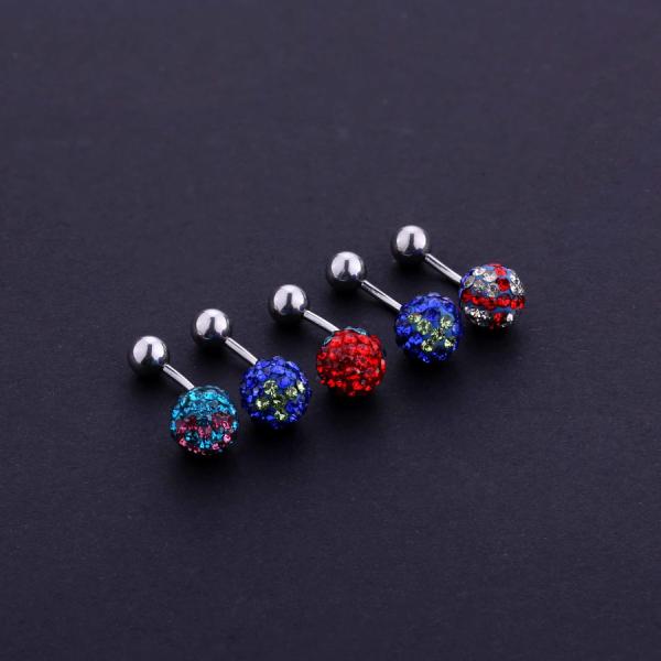Stainless Steel Screw Belly Button Rings for Women and Girls, 14G Naval Body Jewelry Piercing Ring