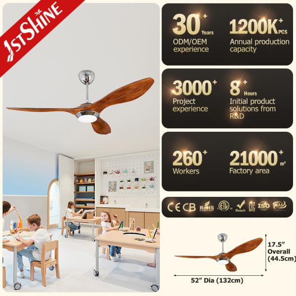 Escolha plástica da velocidade da polegada 5 do fã de teto 220v da baixa potência de poupança de energia 52
