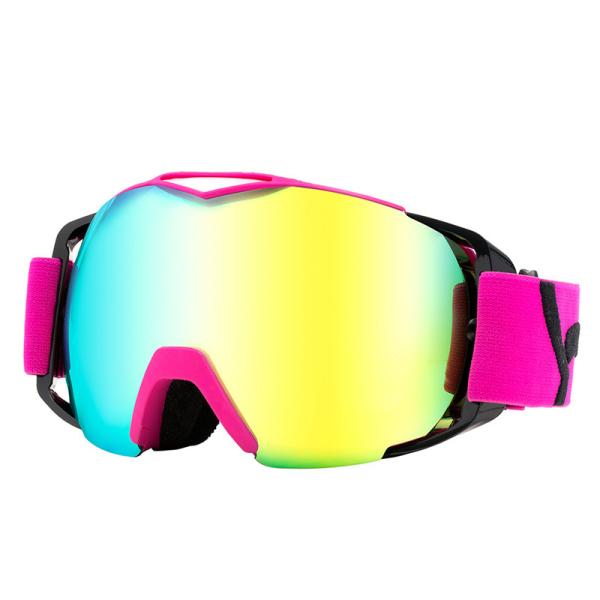 TPU Frame Magnetic Ski Goggles With Colorful Interchange Lens Outdoor