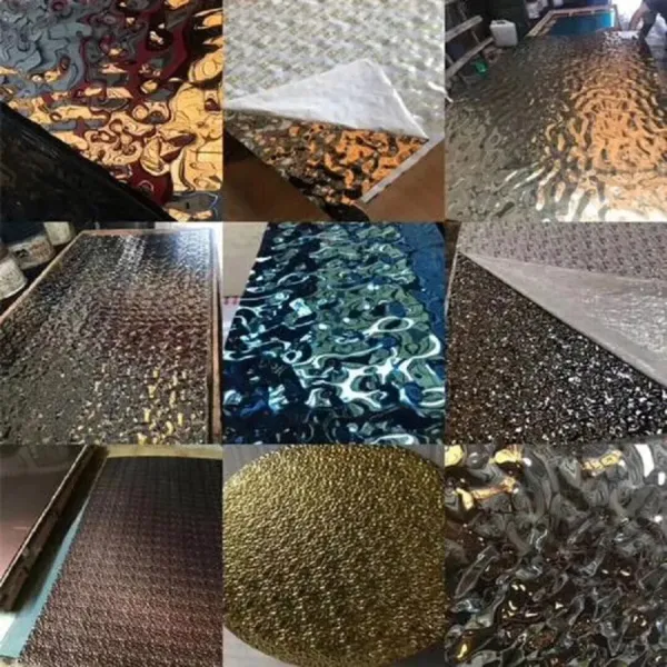 Mirror Polished 430 Grade Cold Rolled Water Ripple Stainless Steel Sheet with PVD Color