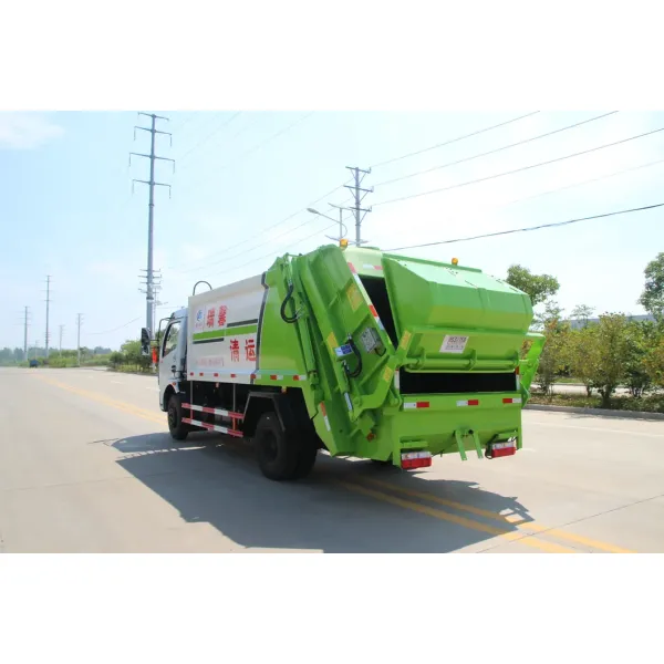 China 4tons 5tons Compactor Garbage Truck Dongfeng City Garbage Collection Truck for Sale