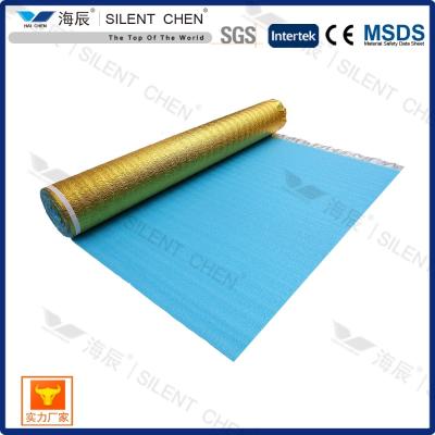 3mm 3 In 1 Moisture Barrier Premium Epe Underlayment With Golden Film