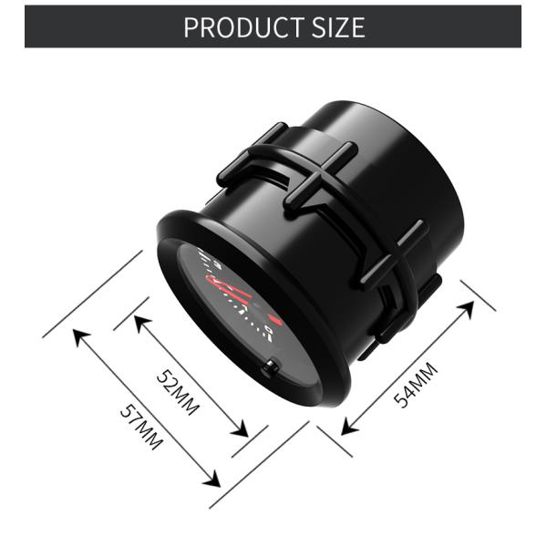 Indicadores aire-combustible de los vehículos AFR del metro 12V del ratio del coche de carreras de la tecnología 637 de Sinco