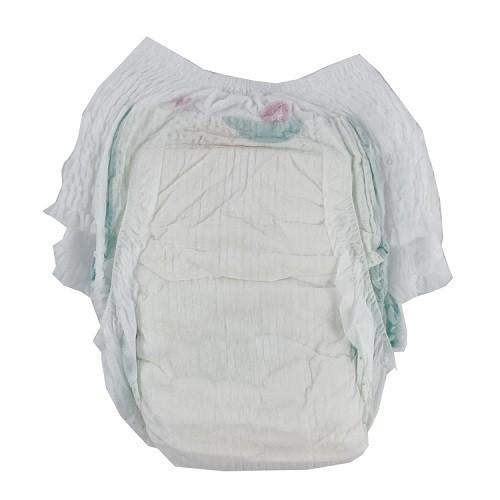 Nonwoven Topsheet Printed Infant Baby Diapers With PE Film Backsheet