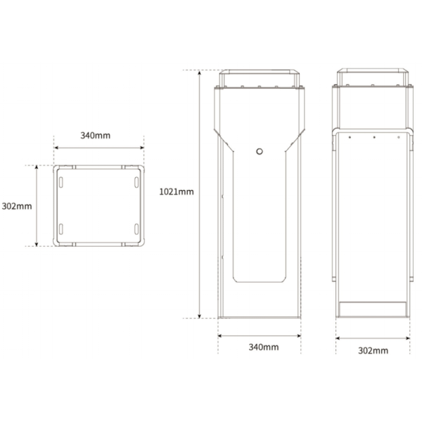 IP68 3MM Housing High-end Servo Motor Barrier Gate for Highway Traffic Control