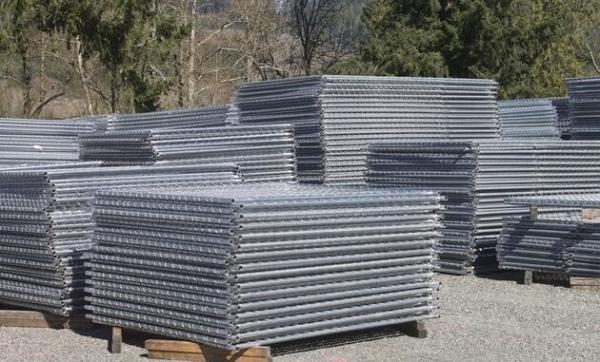 8'x12' temporary chain link fence panels diameter wire 11.5ga chain link mesh 2 x 2 tube 35mm wall thick 1.60mm