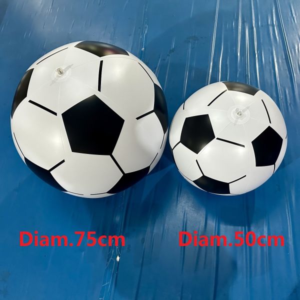 Giant Inflatable Soccer Ball, 50cm & 75cm Ready Stock, Customizable PVC Large Beach Ball for Kids Outdoor Games & Pool Parties Big Blow Up Soccer Ball for Summer Beach, Pool & Backyard Play