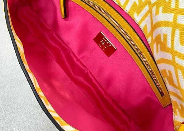 Newest F Letters Pattern Printing Single Strap Shoulder Bag 3D Effect Underarm Bag