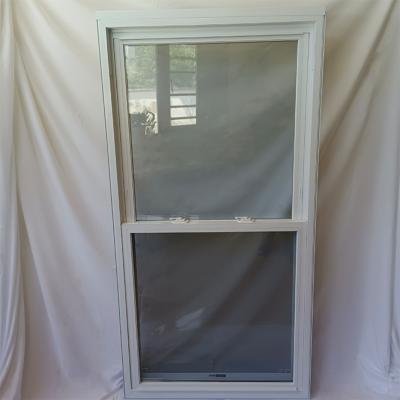 Janela tradicional de vinil dupla / única pendurada de UPVC