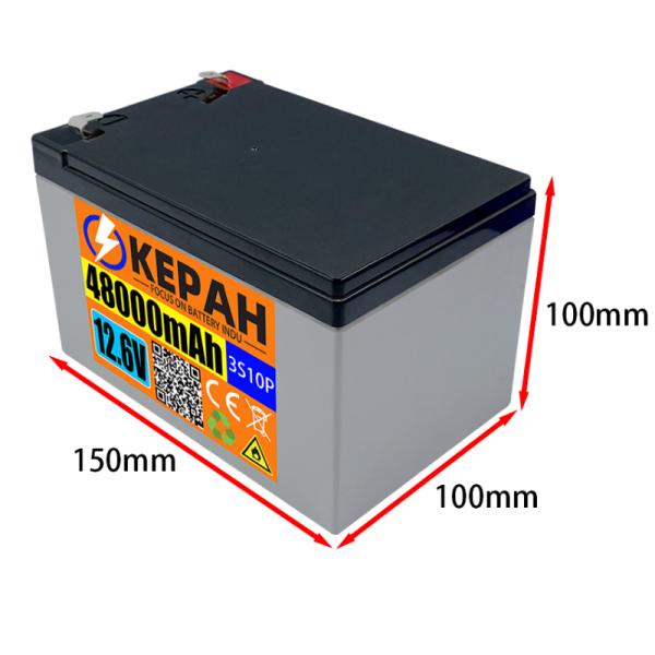 MSDS Certified 12.6V 48000mAh Lithium Ion Battery Pack With Protective Plate