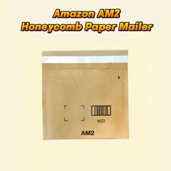 AM2 Recycled Padded Mailers Eco Friendly Paper Padded Mailers For FBA Shipments