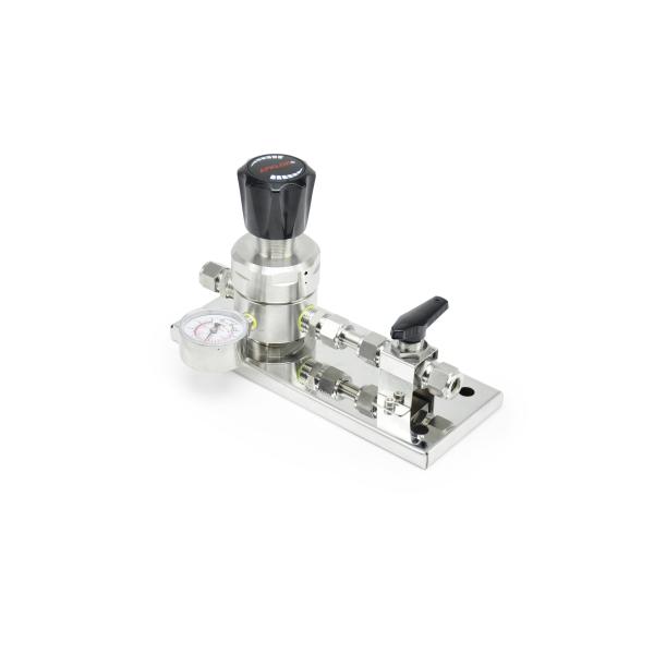 Single Gauge 1.6Mpa Stainless Steel Pressure Regulator With Panel Ball Valve