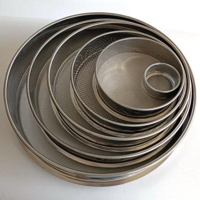 200mm 250mm Fine Wire Mesh Sieve Cement Sieve Precision Filtration
