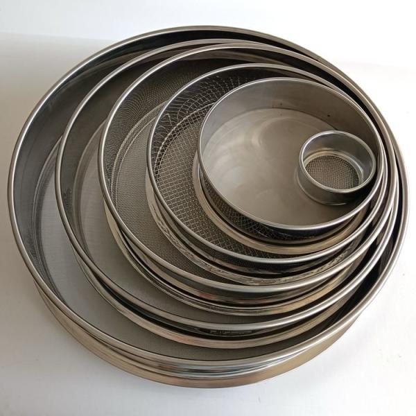 200mm 250mm Fine Wire Mesh Sieve Cement Sieve Precision Filtration