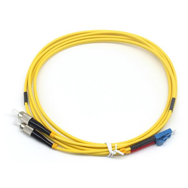 LSZH 3,0 мм St Lc Fiber Patch Cable 2,0 мм Дуплексный LC UPC к FC UPC SM