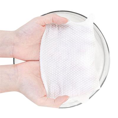 100% Tencel Spunlace Nonwoven Fabric Width Customised White Color For Wiping Cloth