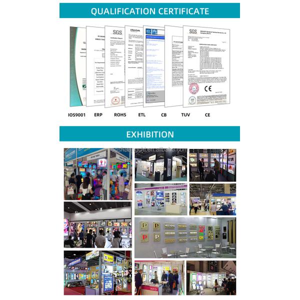 Ультратонкий тонкий стеклянный фонарик для стенного цифрового плаката рекламы супермаркетов