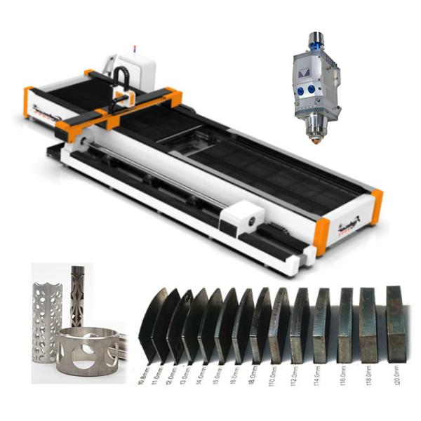 Steel Tube And Plate Fiber Laser Cutting Machine 3kw For Advertising Company