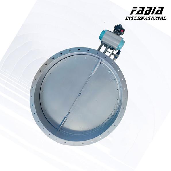 18 polegadas de flange de aço inoxidável pneumático válvula borboleta vedação apertada para tratamento de água e distribuição