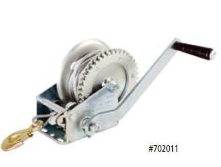 1 Speed 1000lbs Marine Trailer Winch , Stainless Steel Trailer Winch