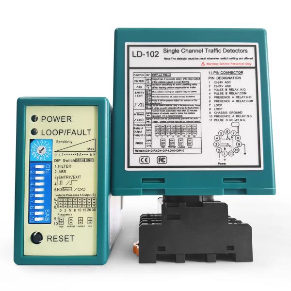 High-Performance Vehicle loop Detector Single Channel Fast Response & Reliable