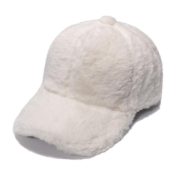 Winter warm rabbit hair baseball cap Outdoor thickened solid color casual plush cap