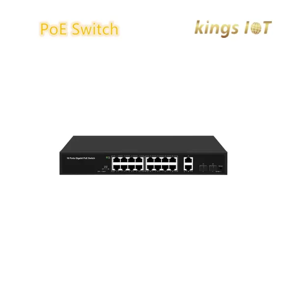 16 Ports Poe Switch Support IEEE 802.3X Full-Duplex Flow, The Network Switch Suitable for IP Monitoring and Wireless Ap Equipment, Widely Used in Hotels