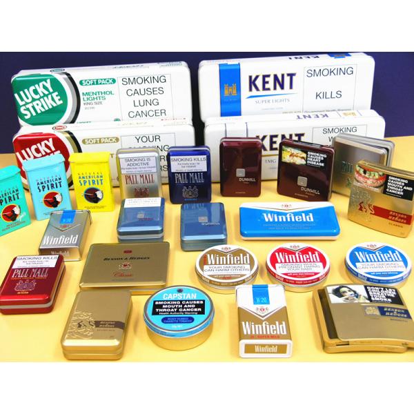 Caixa de cigarro da caixa de cigarro do metal da lata de lata do cigarro da qualidade de Winfield com isqueiro