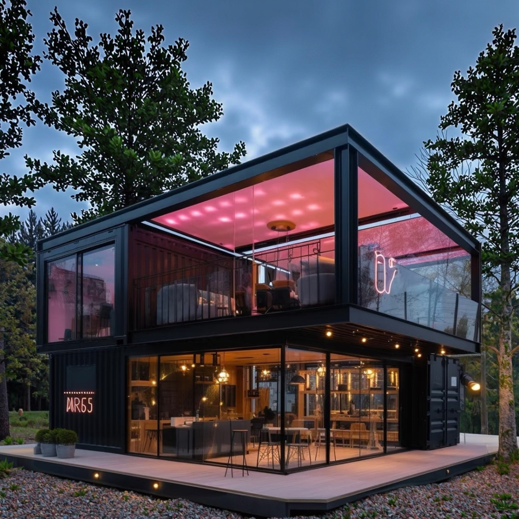 Container House Flat Pack Office School Living Room Bedroom Apartment Durable Sandwich Panel Steel Material Versatile Use