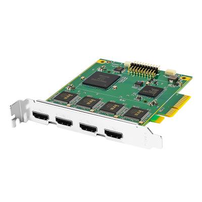 Cartão de captura 4K de alto desempenho com SDK HDMI X4 para transmissão de vigilância