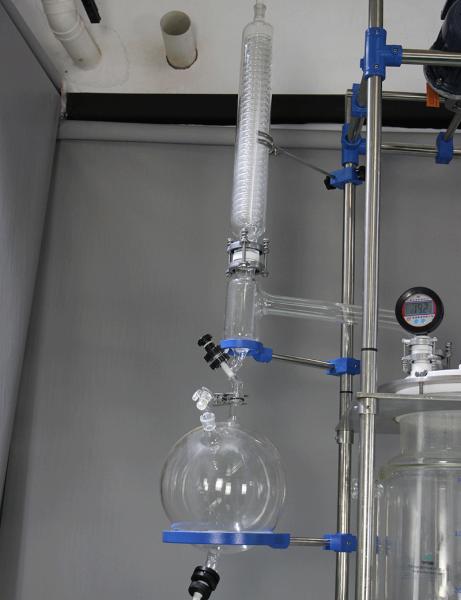 Reator do vidro de Borosilicate da extração da planta, segurança alta do reator de vidro Jacketed dobro