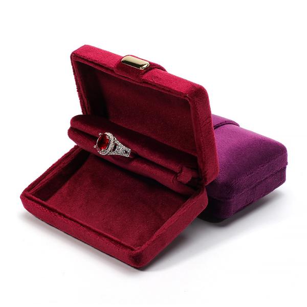Logo personnalisé Hanhong Boîte d'emballage de bijoux métalliques pour boucles d'oreilles Bracelet Collier Ring