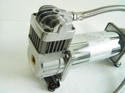 150PSI Chrome 1.75CFM Heavy Duty Portable Air Shock Compressor 12v With Air Tank