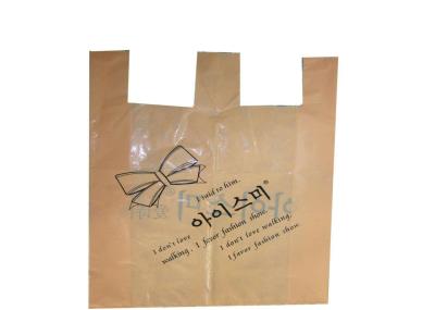 Square Bottom Polythene Plastic Shopping Bags with Loop Handle Recyclable