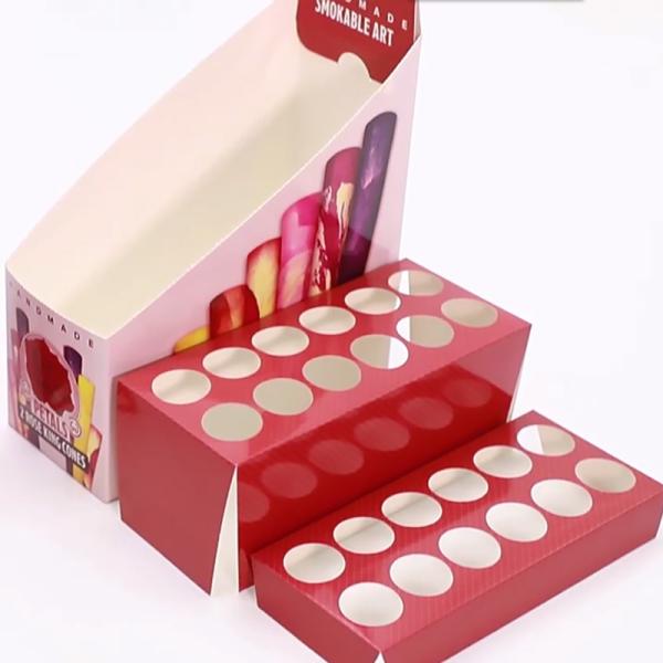 Перерабатываемая упаковка сигар, предварительная упаковка коробка 350-400 г белый картон