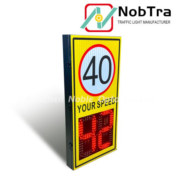 LED Two Digits Speed Sign With Integrated Radar Using 24.125GHZ Frequency For Precise Speed Measurement And Enhanced Road Safety