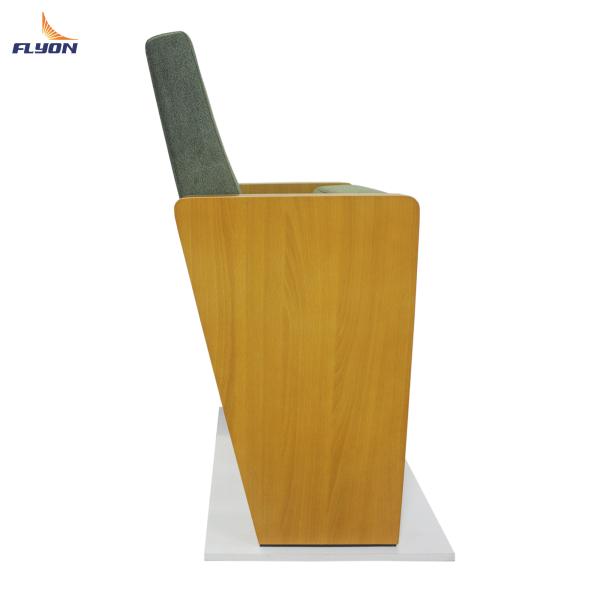 Fabric Theater Seating with Adjustable Armrest and Leather Seat for Auditoriums and Cinemas