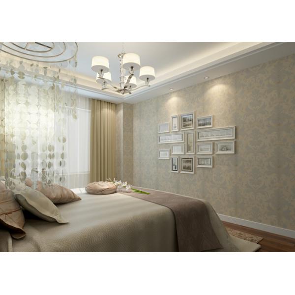 Strippable Bronzing European Style Wallpaper With Embossed Nonwoven