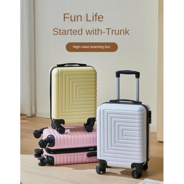 Customized Logo 14-Inch Fabric Luggage Case with Removable Wheel Airline Boarding Suitcase Spring and Autumn Travel