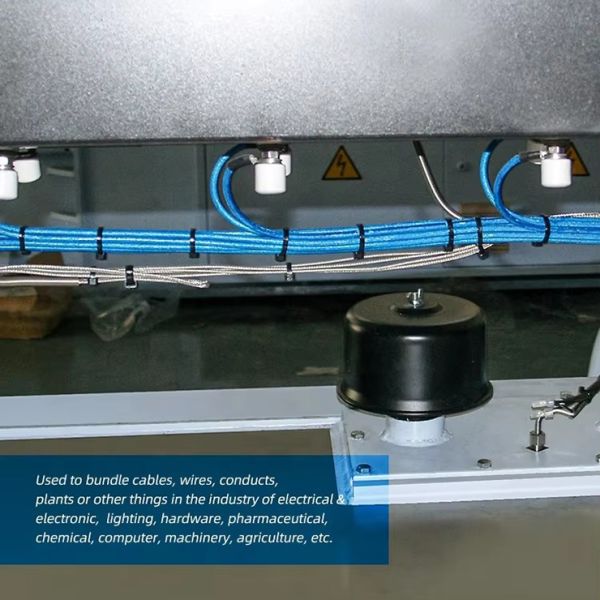 Mountable Head Plastic Cable Ties Nylon66 Tie Wrap 4.8*220 Self-Locking Zip Tie Manufacturer