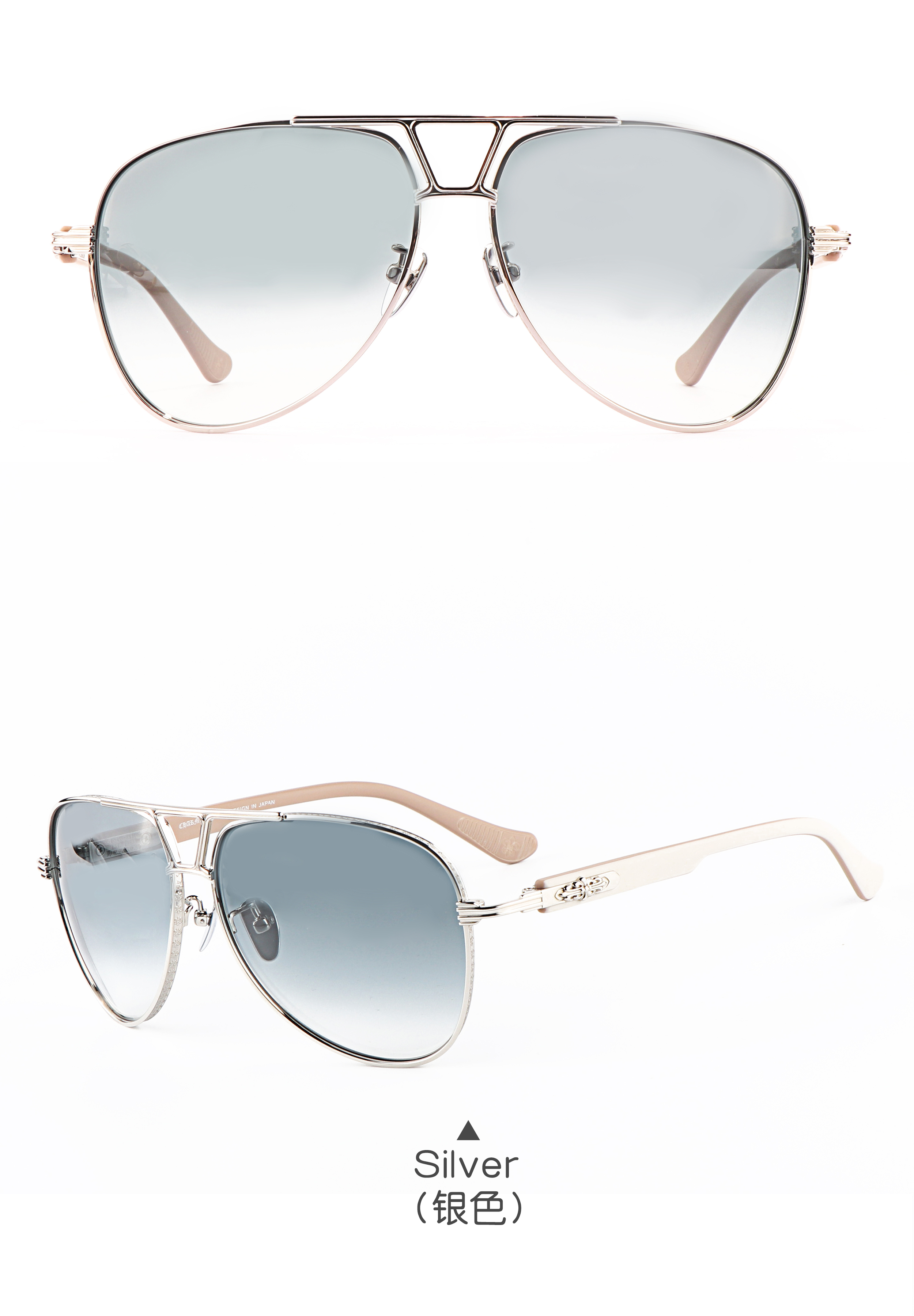 Cool Titanium New Funny 2025 Wholesale Custom logo Comfortable Frame Vintage pilot Men Sunglasses Designer Women Luxury Brand