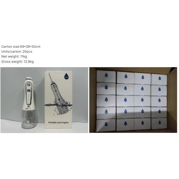 Электрический ороситель для полости рта Водяной флоссер с батареей Управляемый CE Одобрённая гигиена полости рта