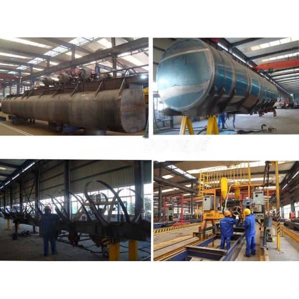 Aluminum Alloy Fuel Tank Semi Trailer 45000L ~50000L With Air Bag Suspension